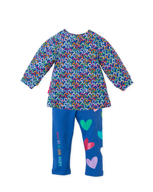 CONJUNTO NINA MULTICOLOR TUTTO PICCOLO 9022W24XYZ Agatha Ruiz de la Prada Baby