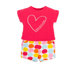 CAMISETA Y PANTALON SHORT CORAL