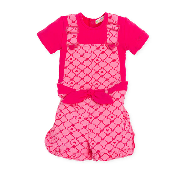 CONJUNTO NIÑA FUCSIA