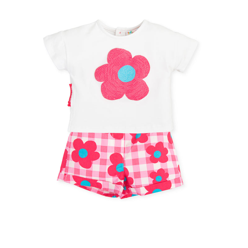 CAMISETA Y PANTALON SHORT FRESA