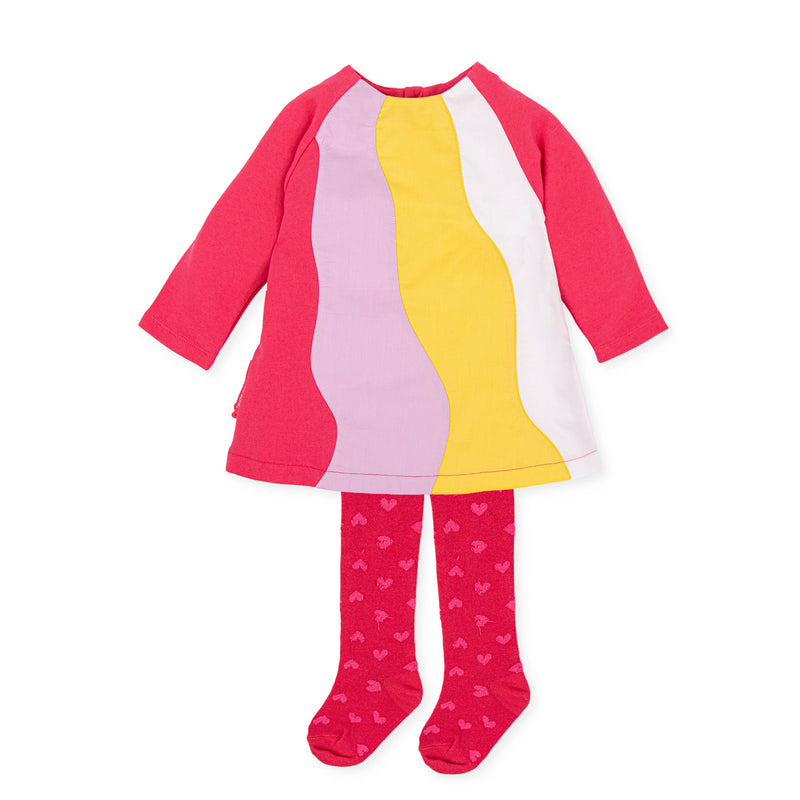 VESTIDO CON LEOTARDOS MULTICOLOR